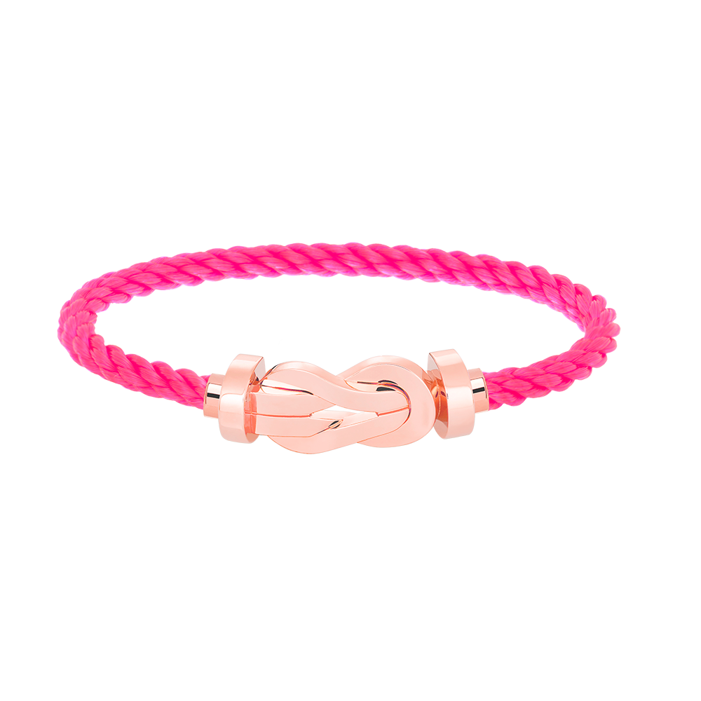 DIANA CHANCE LARGE 8 FIGURE BUCKLE NO DIAMOND BRACELET ROSE GOLD