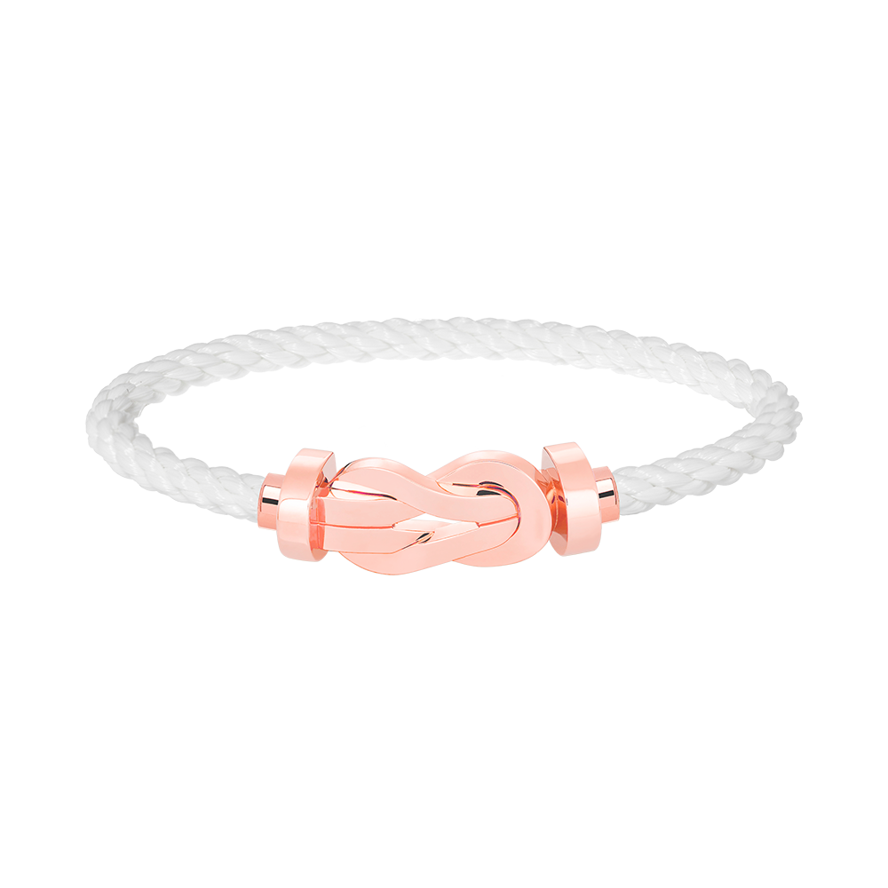 DIANA CHANCE LARGE 8 FIGURE BUCKLE NO DIAMOND BRACELET ROSE GOLD