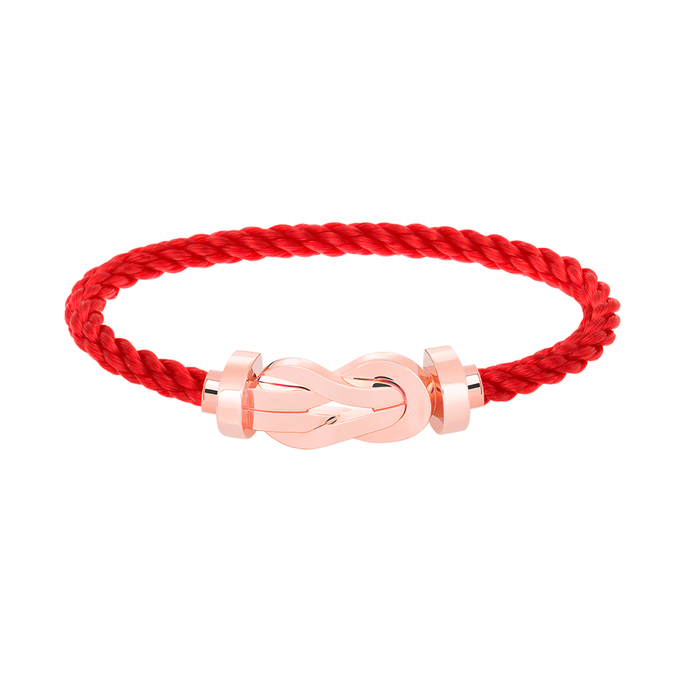 DIANA CHANCE LARGE 8 FIGURE BUCKLE NO DIAMOND BRACELET ROSE GOLD