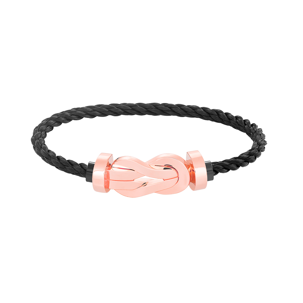 DIANA CHANCE LARGE 8 FIGURE BUCKLE NO DIAMOND BRACELET ROSE GOLD