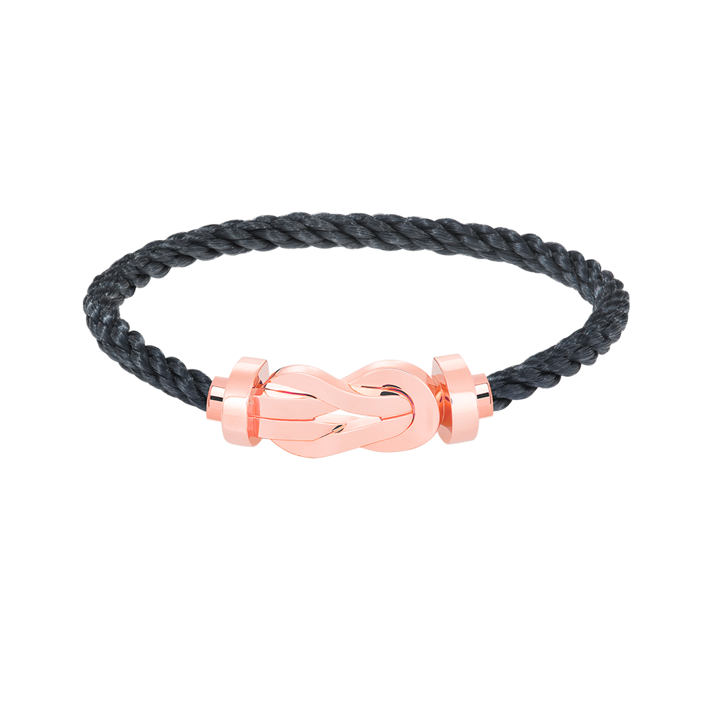 DIANA CHANCE LARGE 8 FIGURE BUCKLE NO DIAMOND BRACELET ROSE GOLD