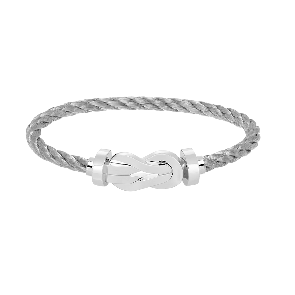 DIANA CHANCE LARGE 8 FIGURE BUCKLE NO DIAMOND BRACELET SILVER