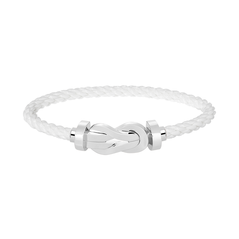 DIANA CHANCE LARGE 8 FIGURE BUCKLE NO DIAMOND BRACELET SILVER