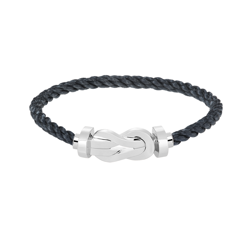 DIANA CHANCE LARGE 8 FIGURE BUCKLE NO DIAMOND BRACELET SILVER
