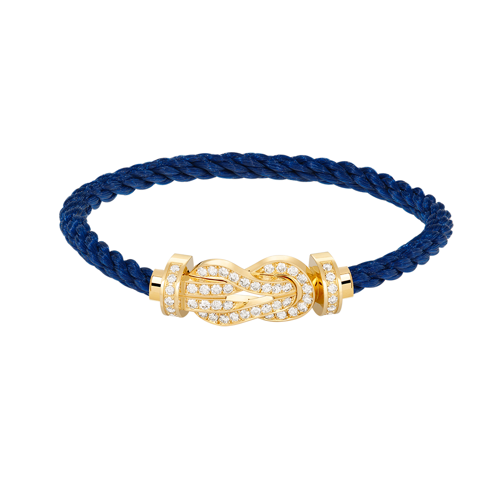 DIANA CHANCE LARGE 8 FIGURE BUCKLE FULLDIAMOND BRACELET GOLD