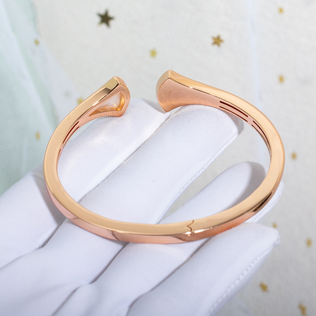 DIANA DREAM BRACELET OPEN PINK GOLD MOP DIAMOND