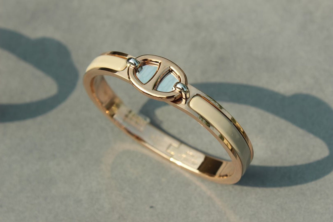 DIANA CLIC CHAINE PINK GOLD BRACELET