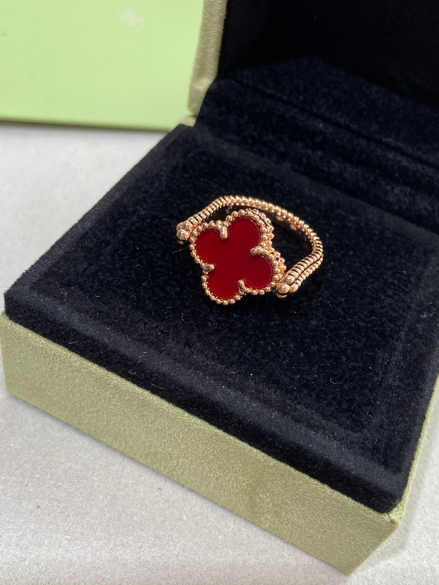 DIANA CLOVER RIVERSIBLE ROSE GOLD RING