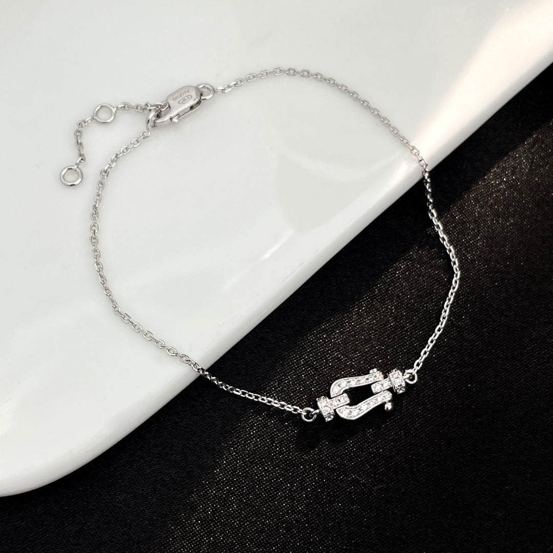 DIANA FORCE 10 FULL DIAMOND BUCKLE CHAIN LINK MINI MODEL