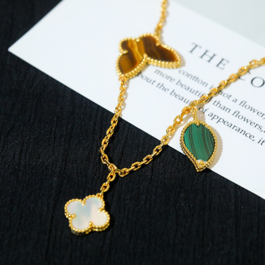 DIANA LUCKY SPRING 5 MOTIF GOLD BRACELET