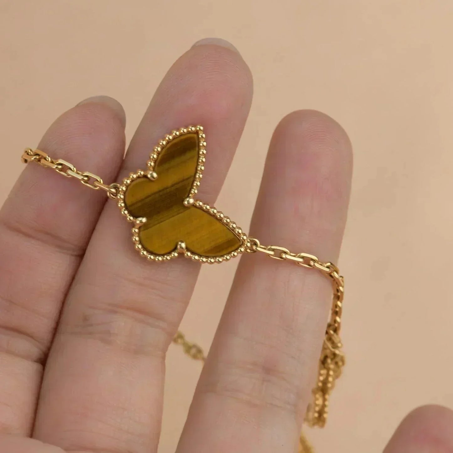 DIANA LUCKY SPRING 5 MOTIF GOLD BRACELET