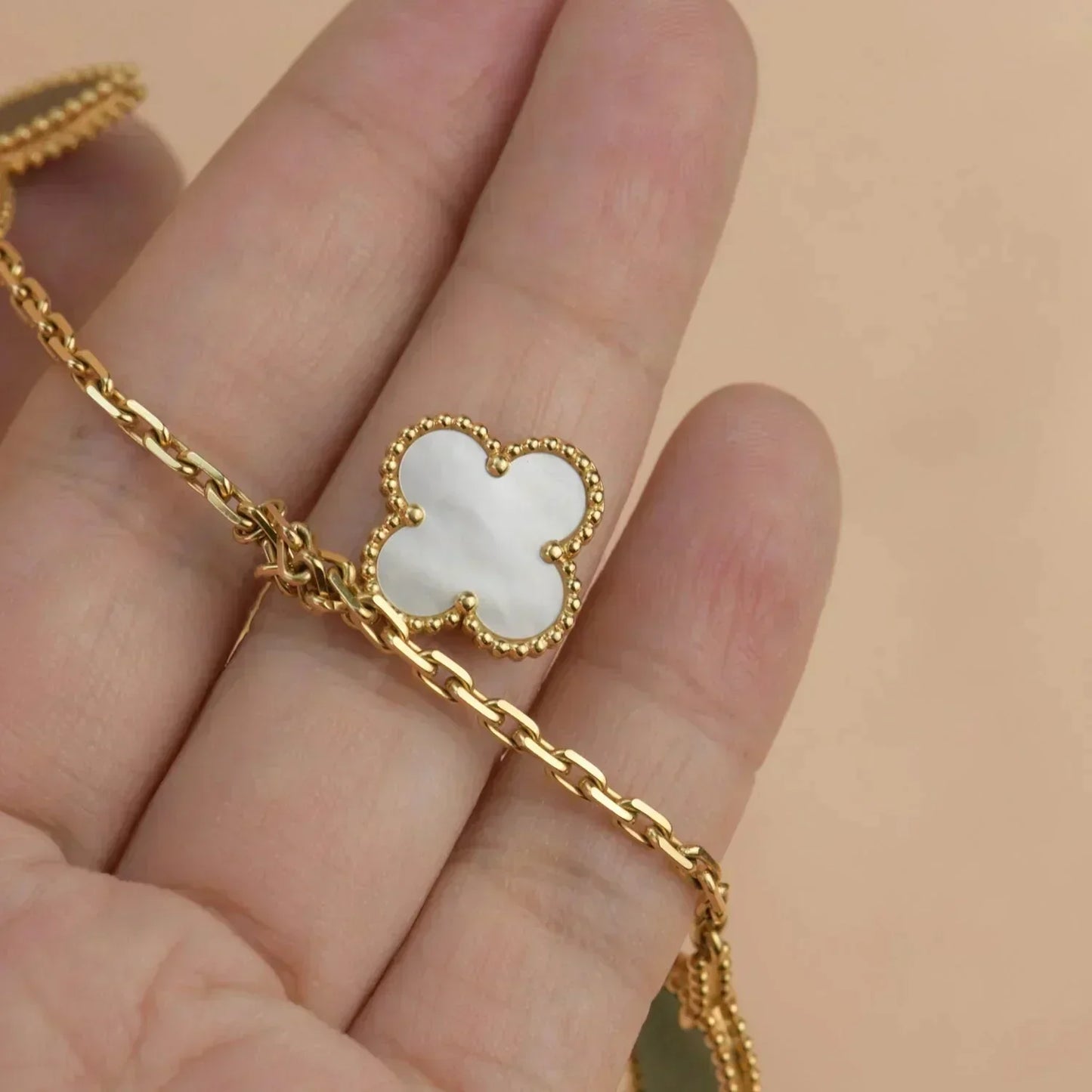 DIANA LUCKY SPRING 5 MOTIF GOLD BRACELET