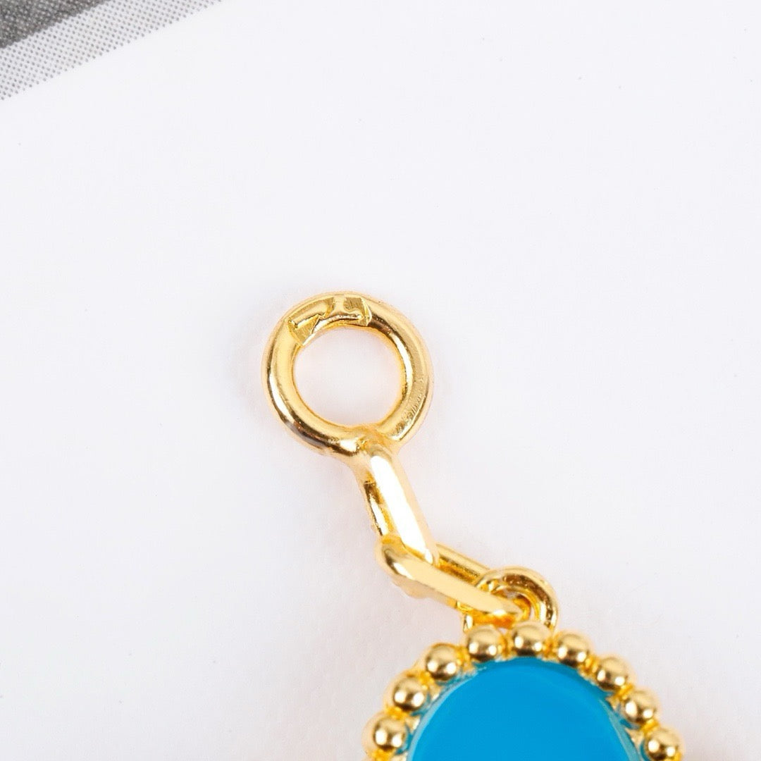 DIANA CLOVER 5 MOTIFS TURQUOISE BRACELET