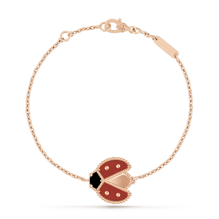 DIANA LUCKY SPRING 1 MOTIF PINK GOLD BRACELET