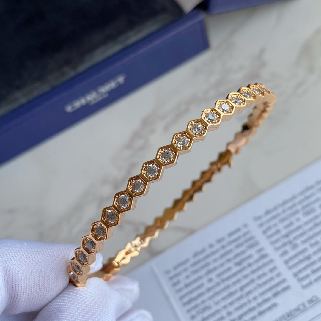 DIANA BEE LOVE GOLD BRACELET FULL DIAMOND