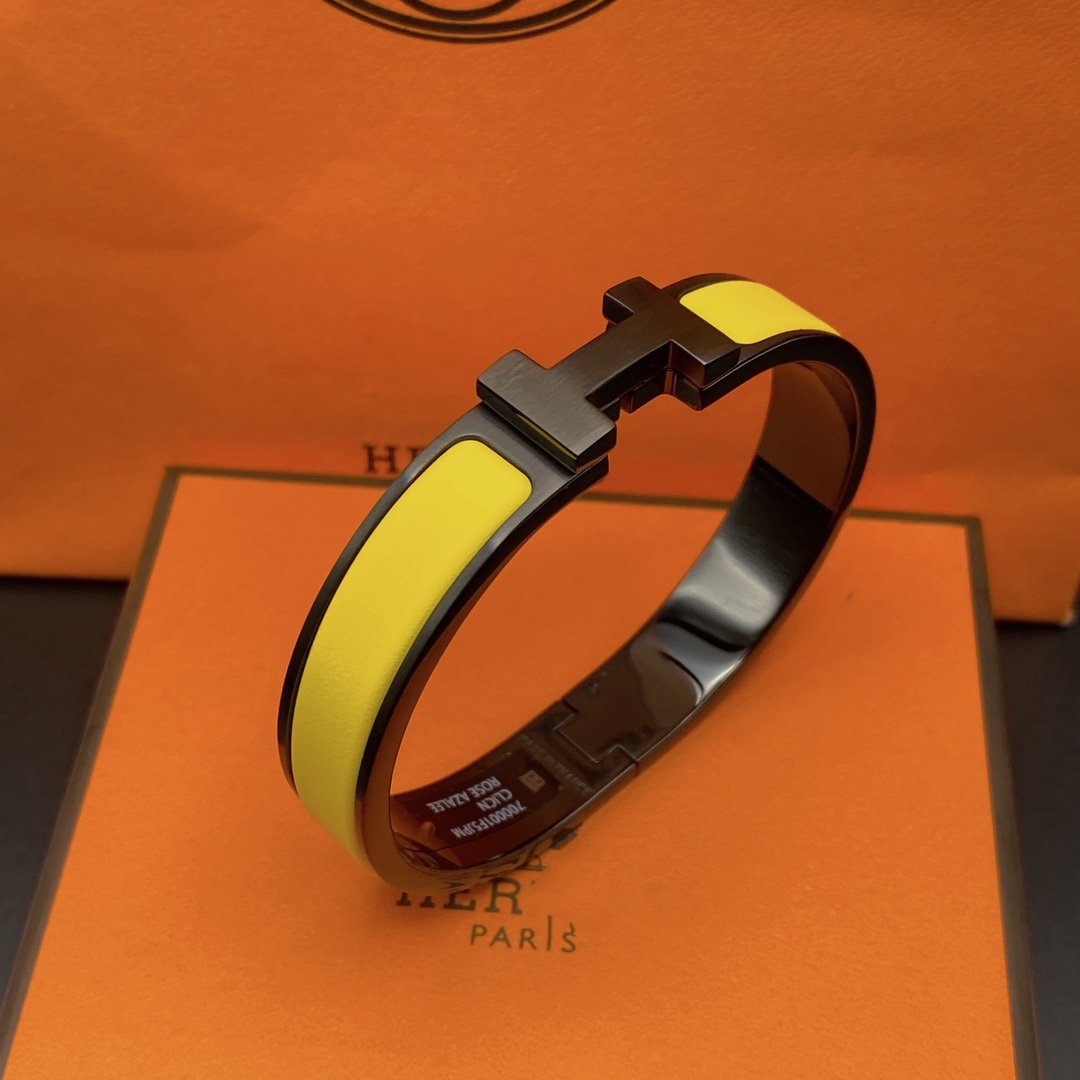 DIANA CLIC HM SO BLACK YELLOW BRACELET