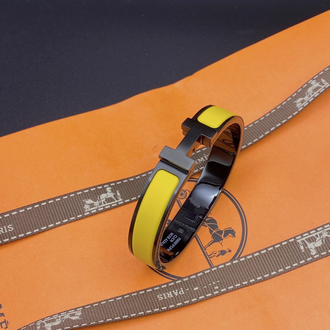 DIANA CLIC HM SO BLACK YELLOW BRACELET