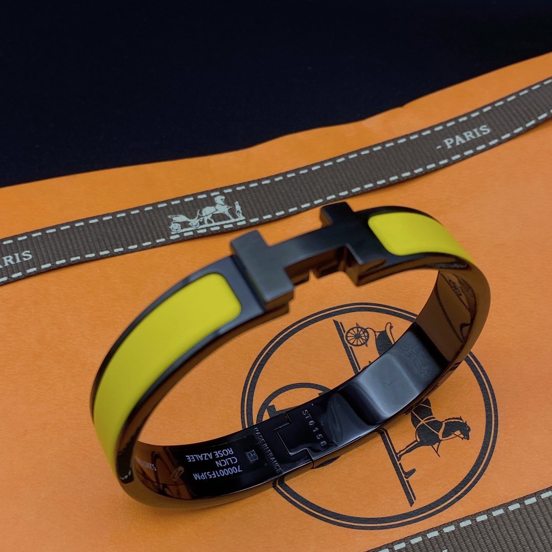 DIANA CLIC HM SO BLACK YELLOW BRACELET