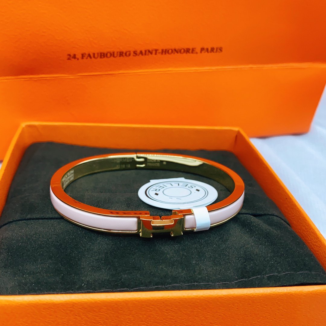 DIANA CLASSIC HM CLIC PINK 8MM ENAMEL BRACELET
