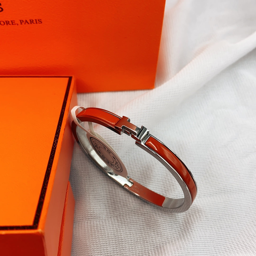 DIANA CLASSIC HM CLIC RED 8MM ENAMEL BRACELET