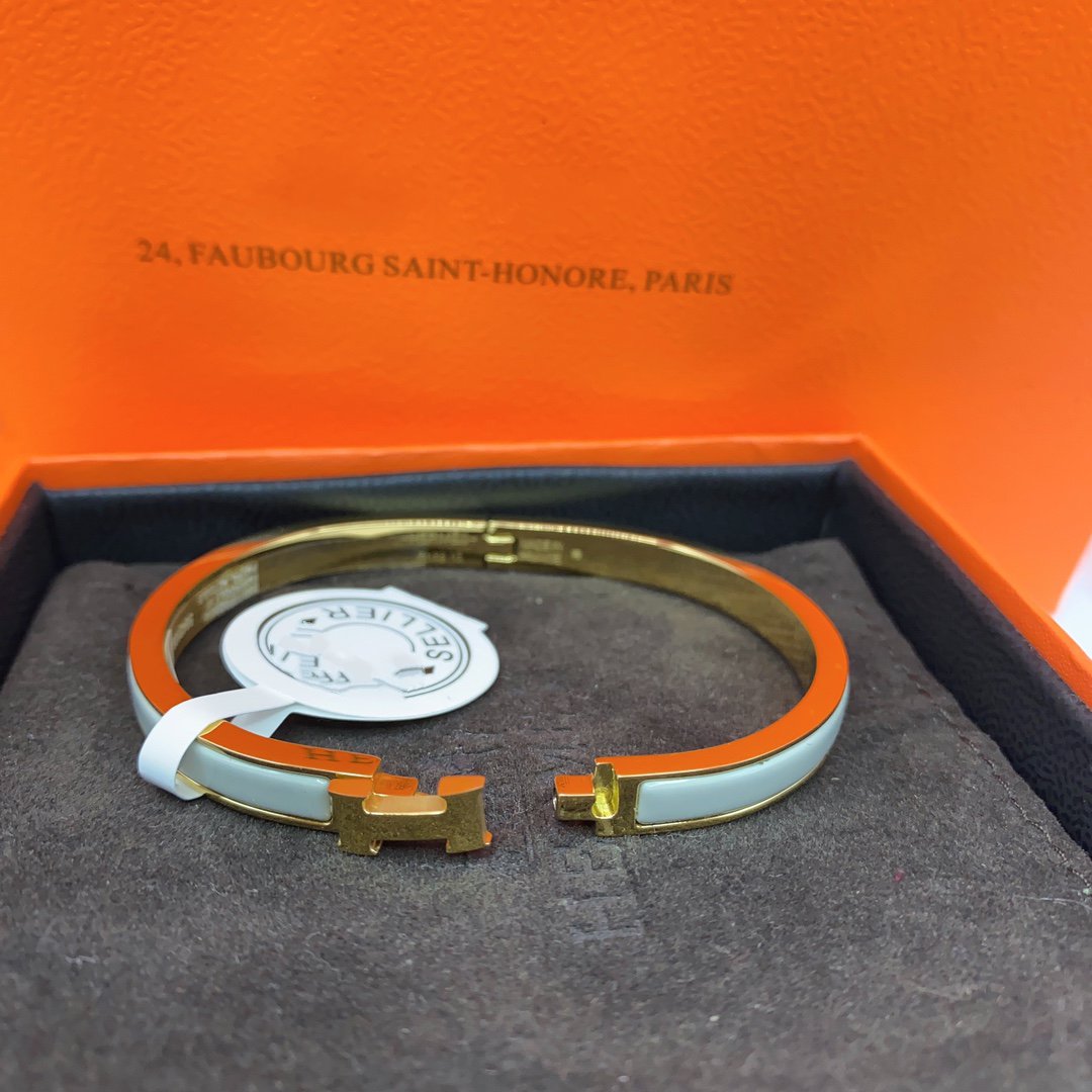 DIANA CLASSIC HM CLIC GREEN 8MM ENAMEL BRACELET