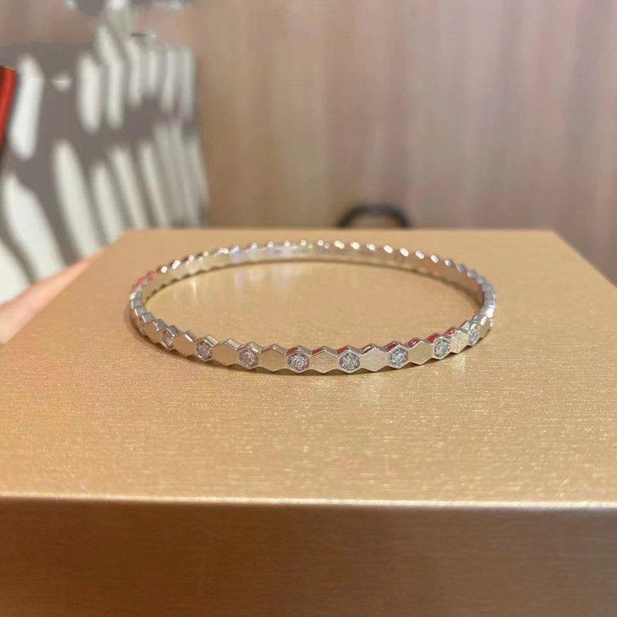 DIANA BEE LOVE SILVER DIAMOND BRACELET