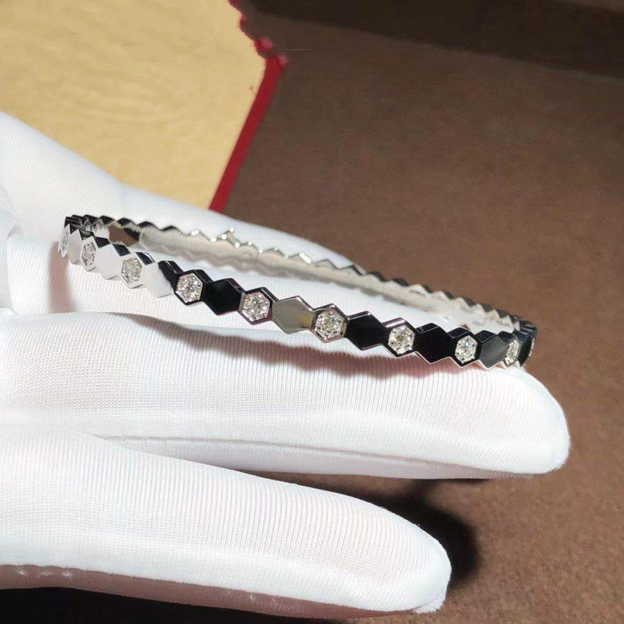 DIANA BEE LOVE SILVER DIAMOND BRACELET