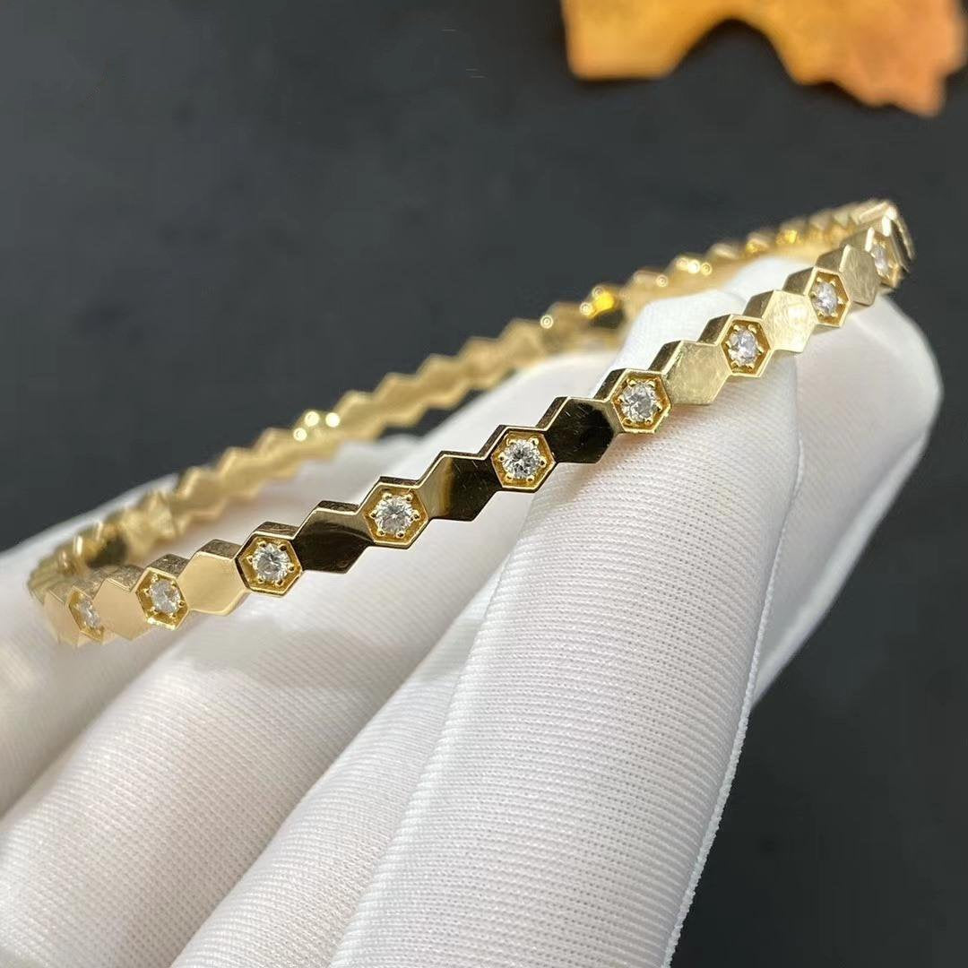 DIANA BEE LOVE GOLD DIAMOND BRACELET