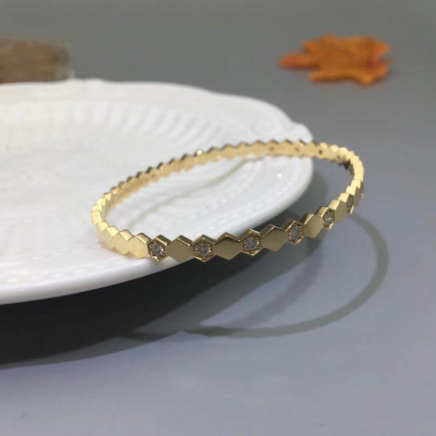 DIANA BEE LOVE GOLD DIAMOND BRACELET