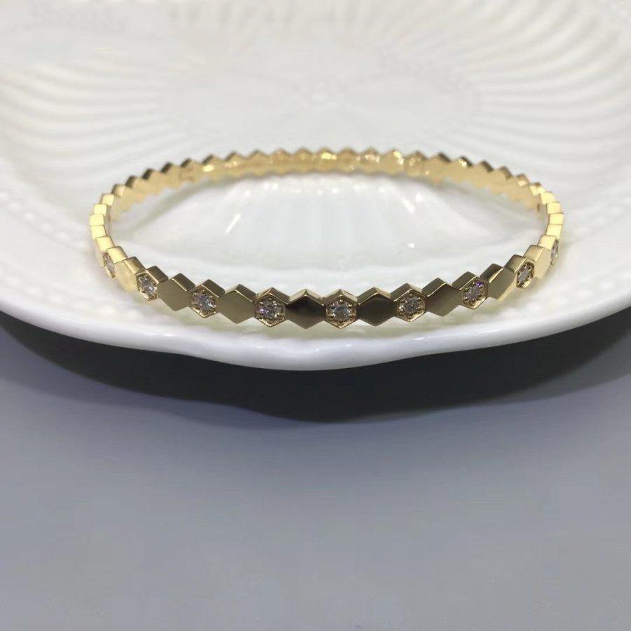 DIANA BEE LOVE GOLD DIAMOND BRACELET