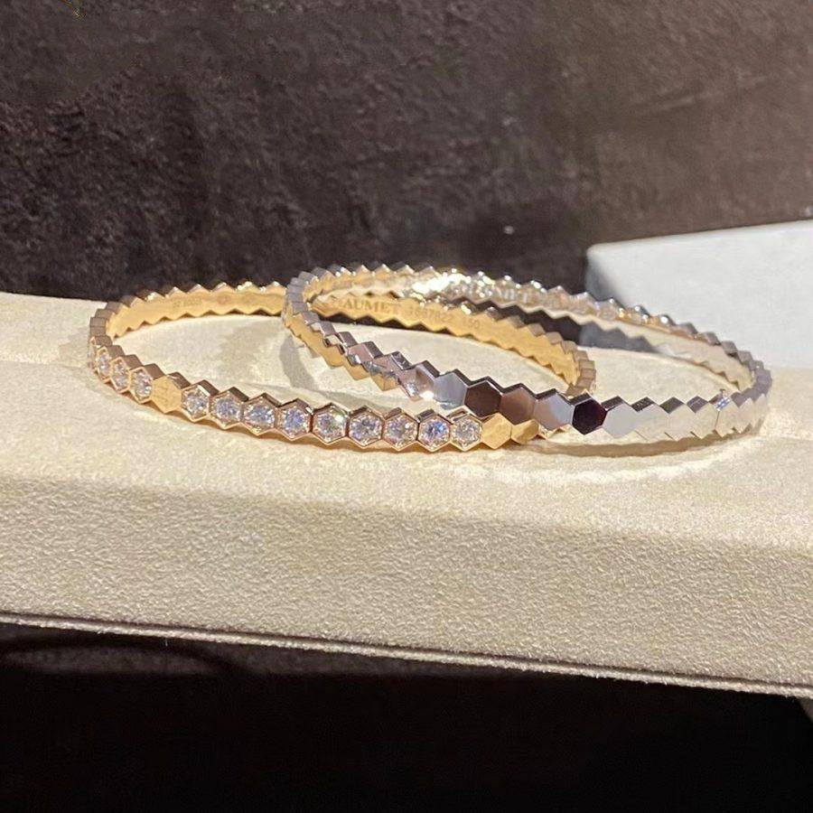 DIANA BEE LOVE GOLD BRACELET FULL DIAMOND