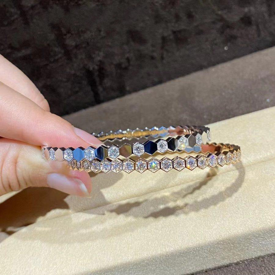 DIANA BEE LOVE GOLD BRACELET FULL DIAMOND