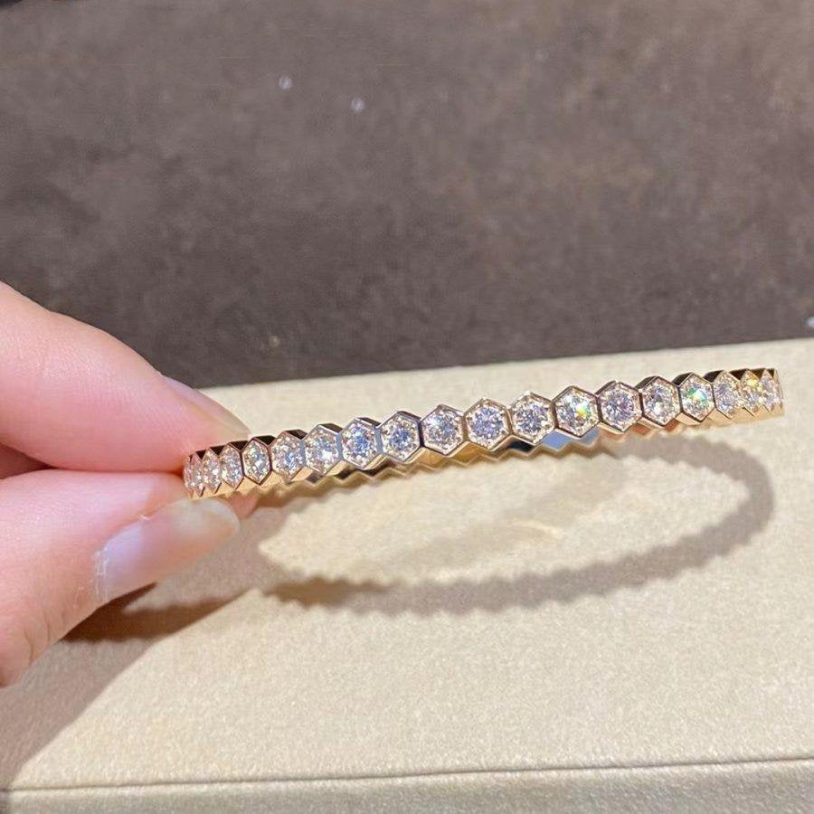 DIANA BEE LOVE GOLD BRACELET FULL DIAMOND