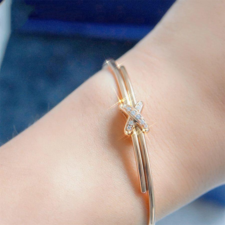 DIANA JEUX DE BRACELET PINK GOLD DIAMONDS