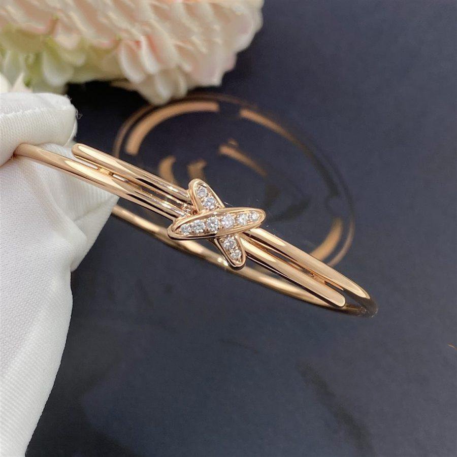DIANA JEUX DE BRACELET PINK GOLD DIAMONDS