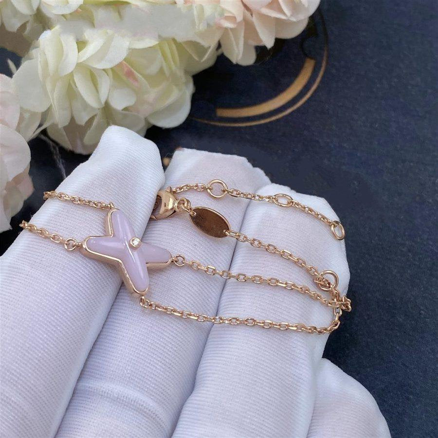DIANA JEUX BRACELET PINK MOP PINK GOLD 1 DIAMOND