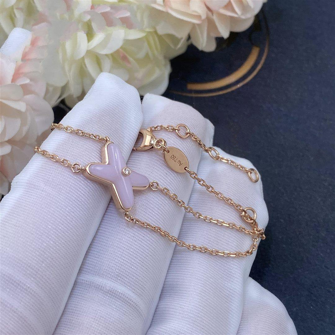 DIANA JEUX BRACELET PINK MOP PINK GOLD 1 DIAMOND