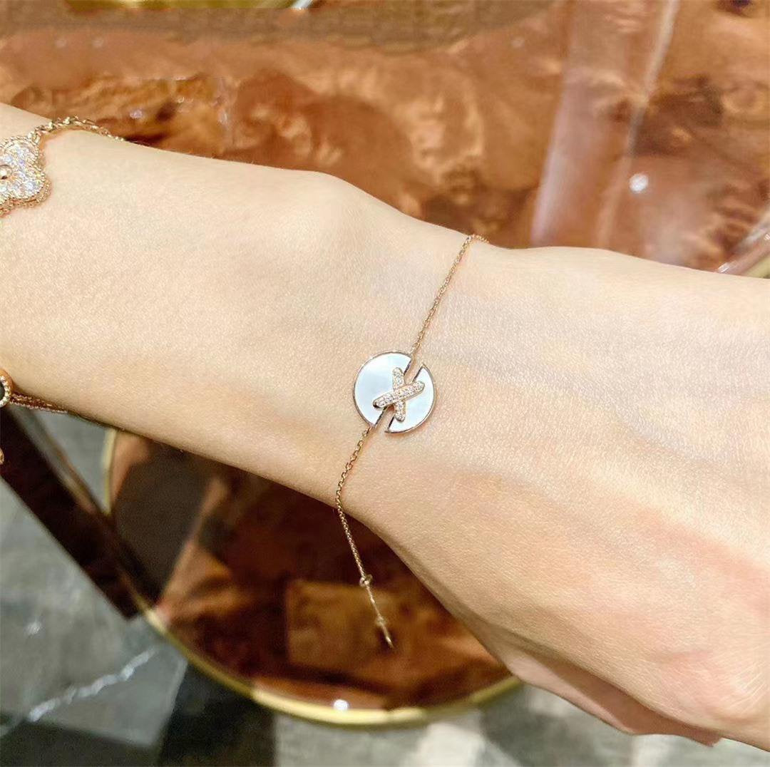 DIANA JEUX DE BRACELET MOP PINK GOLD DIAMONDS
