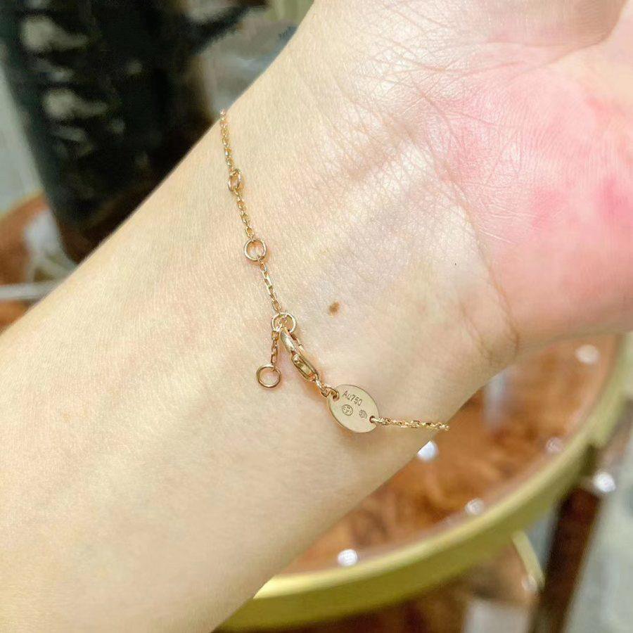 DIANA JEUX DE BRACELET MOP PINK GOLD DIAMONDS