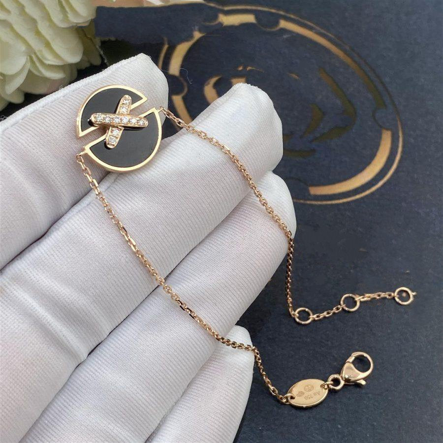 DIANA JEUX DE BRACELET ONYX PINK GOLD DIAMOND
