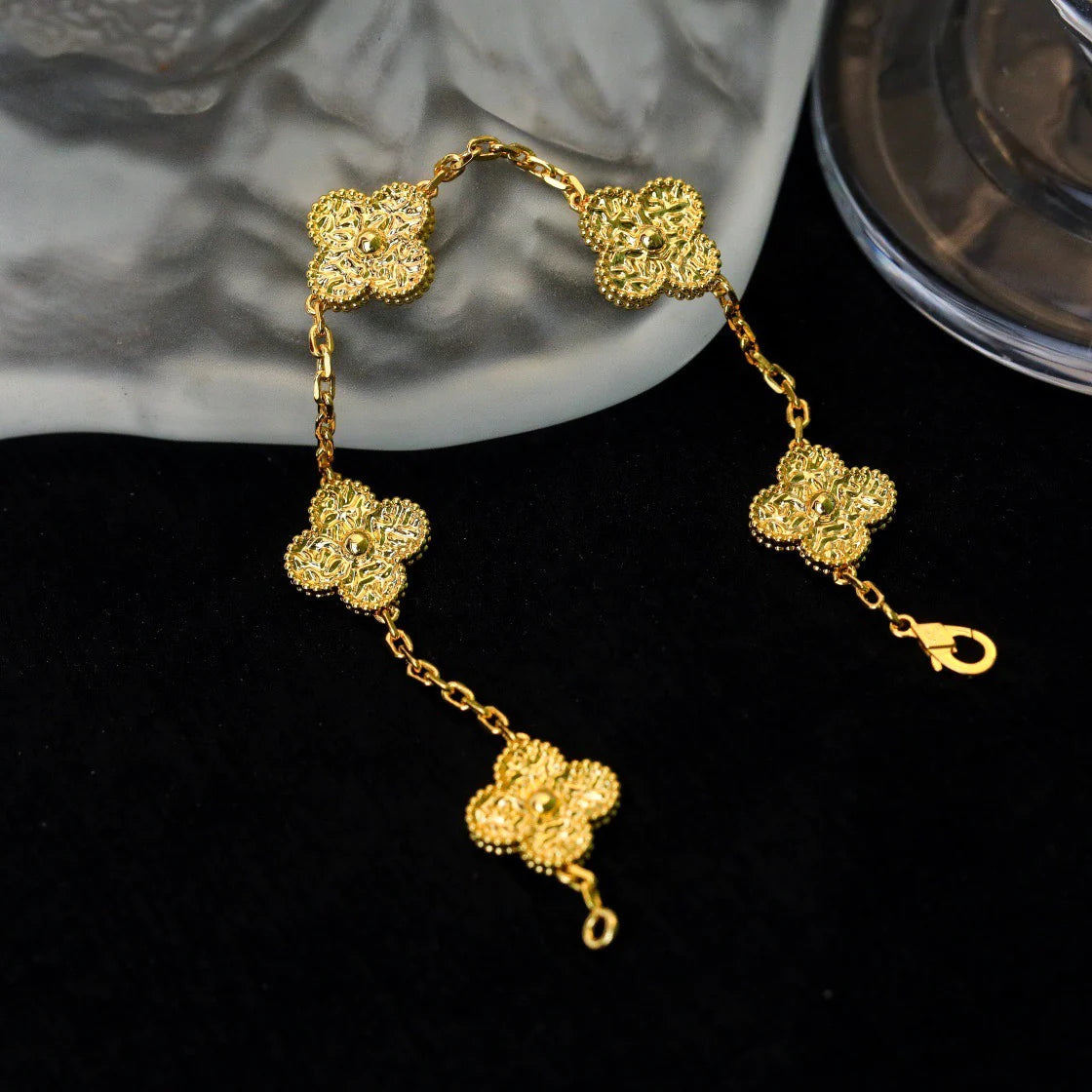 DIANA CLOVER 5 MOTIFS BRONZING BRACELET