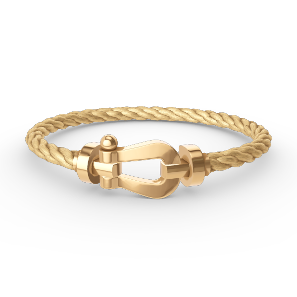 DIANA FORCE LARGE HORSESHOE NO DIAMOND BRACELET GOLD