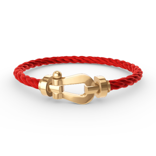 DIANA FORCE LARGE HORSESHOE NO DIAMOND BRACELET GOLD