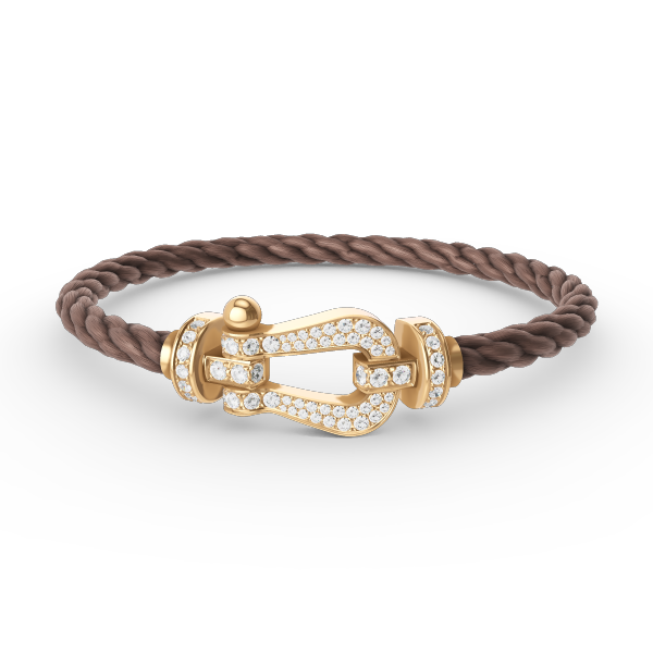 DIANA FORCE LARGE HORSESHOE FULL DIAMOND BRACELET GOLD