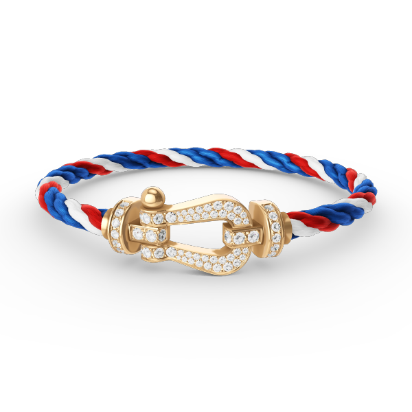 DIANA FORCE LARGE HORSESHOE FULL DIAMOND BRACELET GOLD
