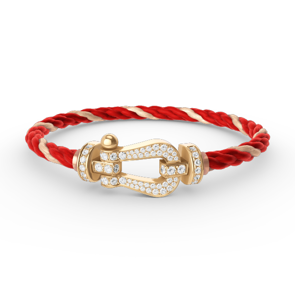 DIANA FORCE LARGE HORSESHOE FULL DIAMOND BRACELET GOLD