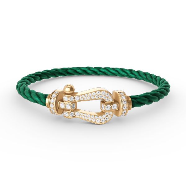 DIANA FORCE LARGE HORSESHOE FULL DIAMOND BRACELET GOLD