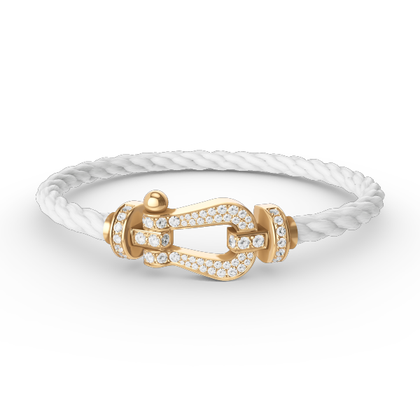 DIANA FORCE LARGE HORSESHOE FULL DIAMOND BRACELET GOLD