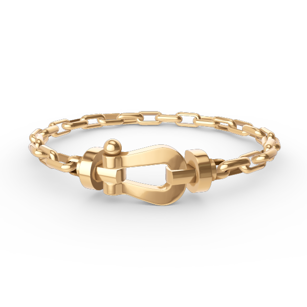 DIANA FORCE LARGE HORSESHOE CLASP METAL BRACELET