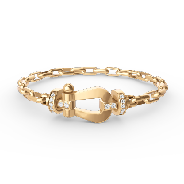 DIANA FORCE LARGE HORSESHOE CLASP METAL BRACELET